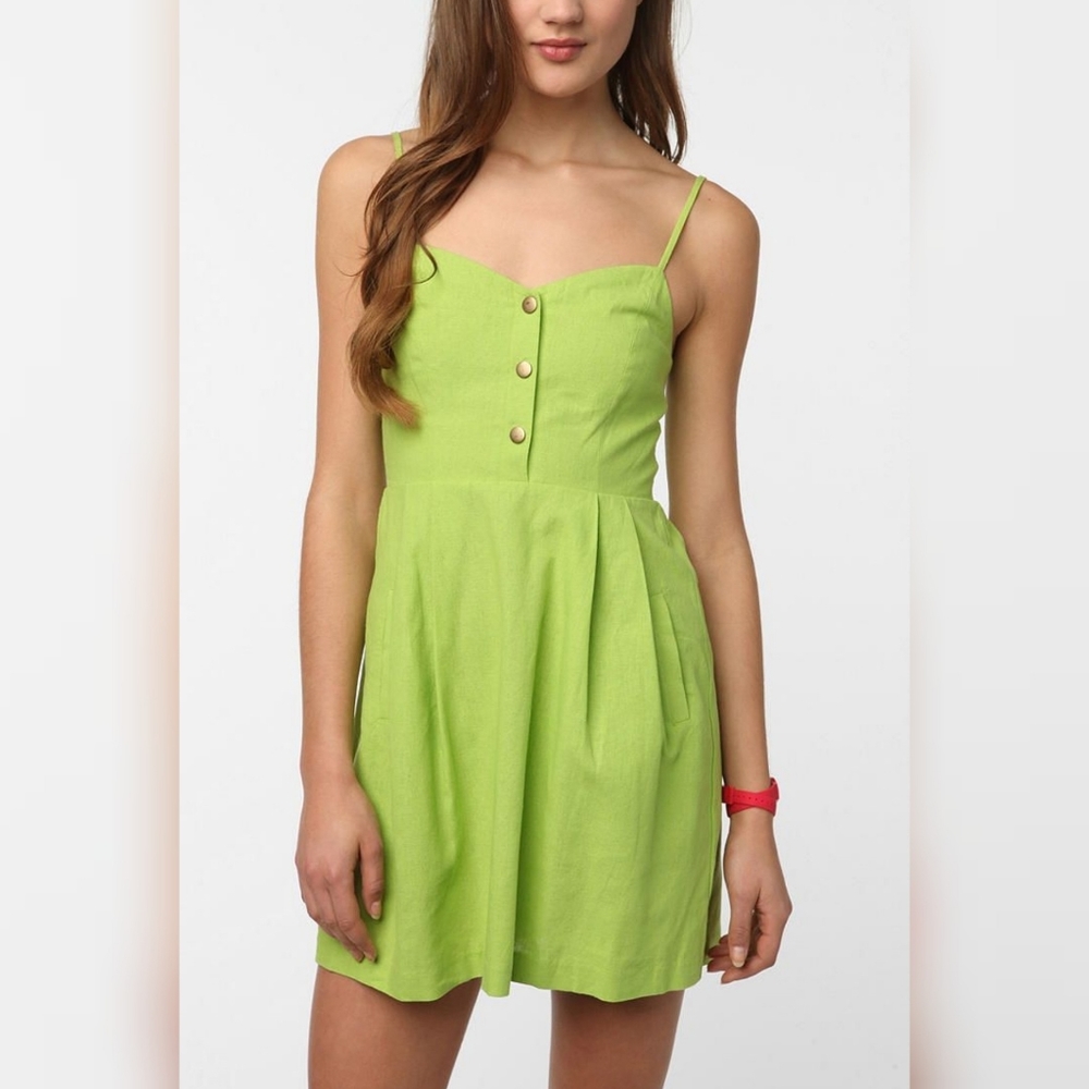 NWT Urban Outfitters COPE Linen Sightseer Dress